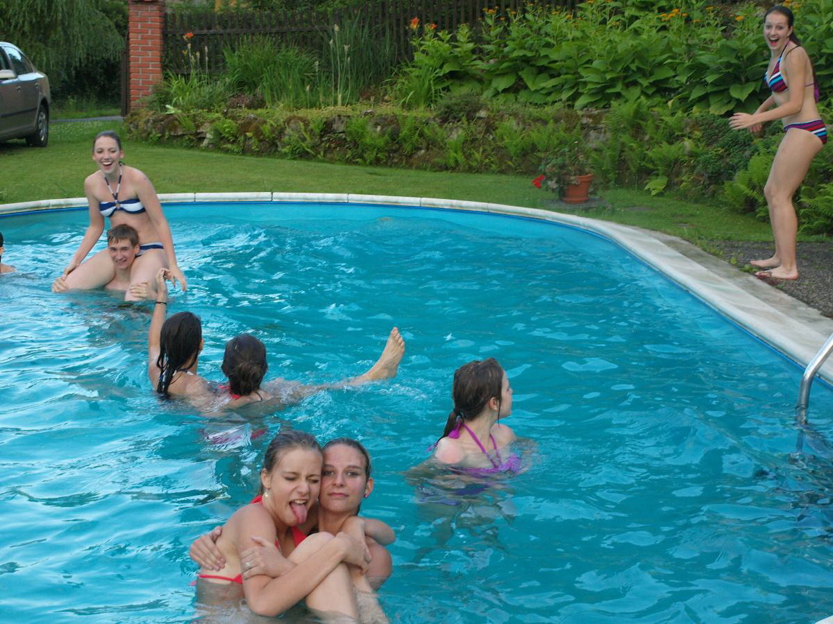Czech gymnast pool party — 14